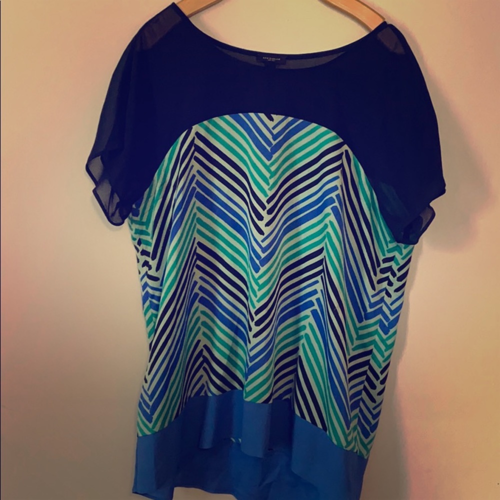 Navy stripe top